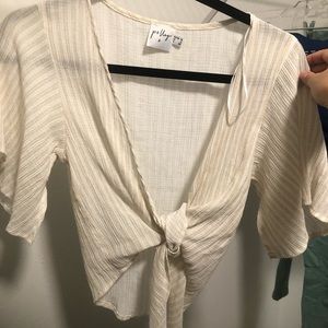 Princess Polly Tie front top